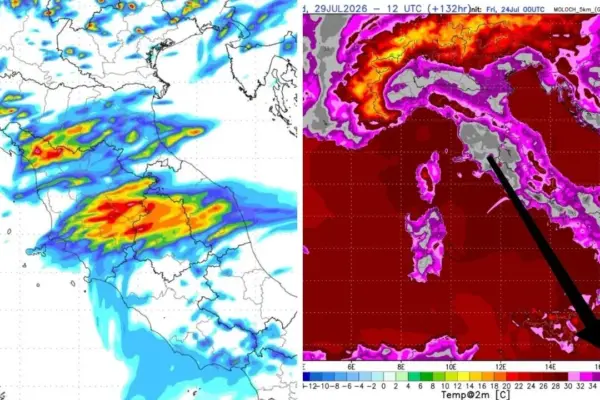 Weather in Tuscany, the truth about the thunderstorms of Sunday, July 26: danger of extreme phenomena – Then the nightmare returns