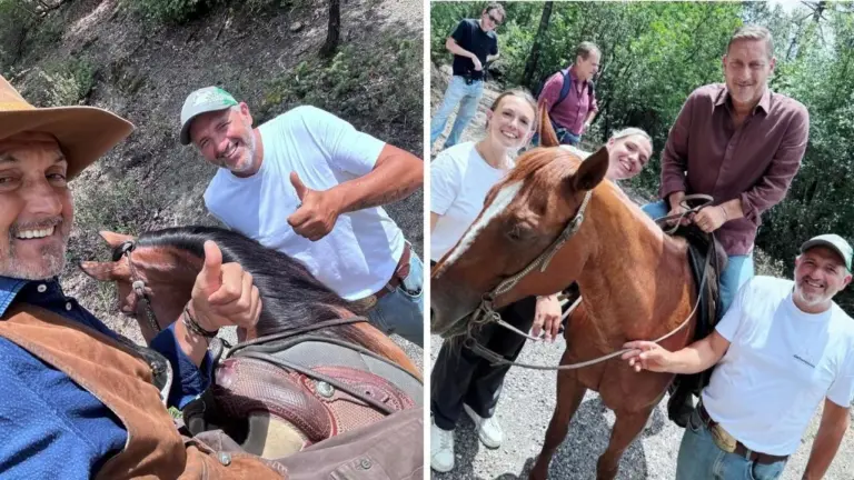 Francesco Totti and Luciano Spalletti horseback riding in Tuscany: here is the "ranch of peace" chosen by the coach and the Captain