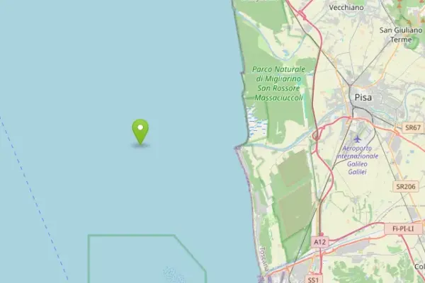 Earthquake in Tuscany, seismic swarm off the coast of Pisa: 5 tremors recorded