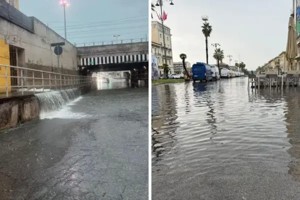 Bad weather in Tuscany, beware of severe thunderstorms. Empoli underwater, school evacuated in Viareggio