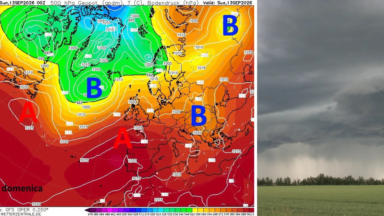Weather in Tuscany, sun and heat up to 30 degrees. Then a new worsening